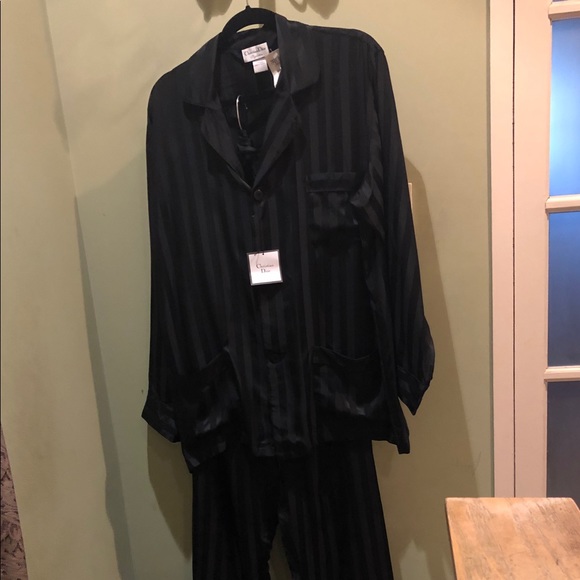 Christian Dior Other - Christian Dior 100% silk men’s pajamas black large